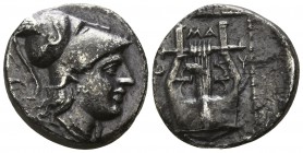 Lesbos. Methymna  350-250 BC. Hemidrachm AR