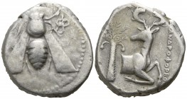 Ionia. Ephesos . ΑΝΔΡΟΦΟΡΒΟΣ, magistrate circa 394-295 BC. Tetradrachm AR