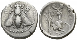 Ionia. Ephesos . ΚΛΥΤΙΟΣ, magistrate circa 394-295 BC. Tetradrachm AR