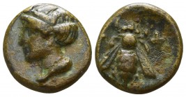 Ionia. Ephesos  circa 375-325 BC. Bronze Æ