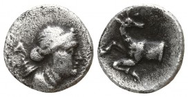 Ionia. Ephesos  245-202 BC. Obol AR