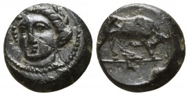 Ionia. Phygela  circa 400-380 BC. Bronze Æ