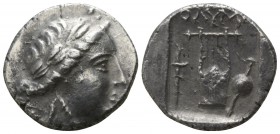 Lycia. Olympos. Lycian League circa 167-100 BC. Drachm AR
