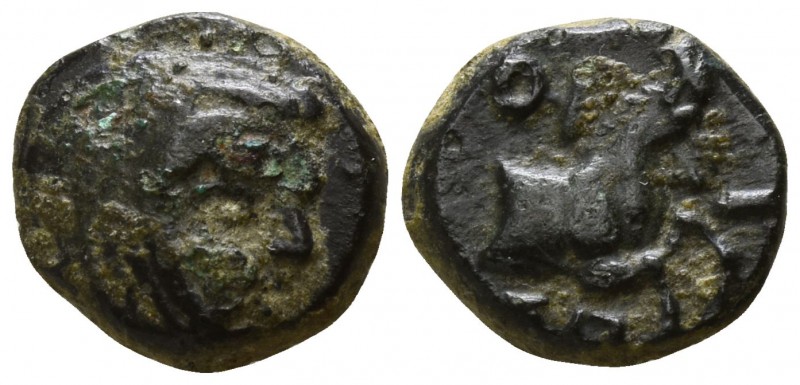 Kings of Lydia. Uncertain. Spithridates circa 334 BC.
Bronze Æ

10mm., 1,30g....
