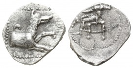 Cilicia. Uncertain mint circa 400 BC. Obol AR