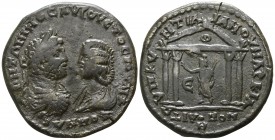 Moesia Inferior. Marcianopolis. Septimius Severus-Julia Domna AD 193-211. Magistrate Quintillus.. Pentassarion AE