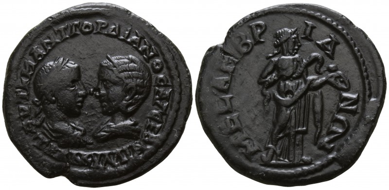 Thrace. Mesembria. Gordian and Tranquillina AD 238-244.
Bronze Æ

26mm., 10,5...
