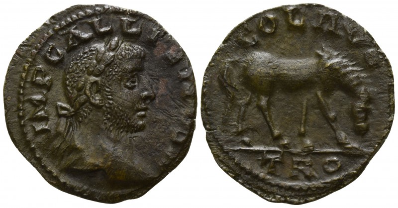 Troas. Alexandreia. Gallienus AD 253-268.
Bronze Æ

20mm., 4,83g.

Laureate...