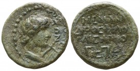 Lydia. Tripolis. Pseudo-autonomous issue AD 14-37. Time of Tiberius.. Bronze Æ