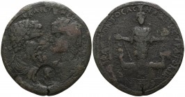 Caria. Stratonikeia. Septimius Severus-Julia Domna AD 193-211. Bronze Æ