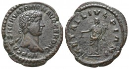 Trajan AD 98-117. Ulpianum. Quadrans Æ