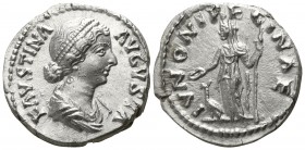Faustina II AD 147-175. Rome. Denar AR