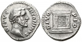 Divus Antoninus Pius AD 161. Rome. Denar AR