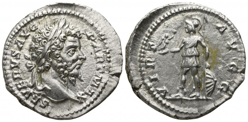 Septimius Severus AD 193-211. Rome
Denar AR

19mm., 3,19g.

SEVERVS AVG PAR...