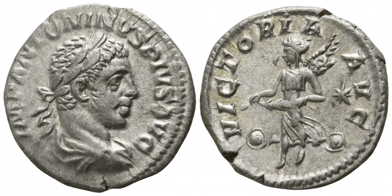 Elagabalus AD 218-222. Rome
Denarius AR

18mm., 2,94g.

IMP ANTONINVS PIVS ...