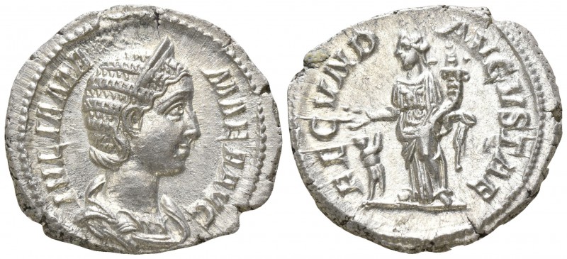 Julia Mamaea AD 225-235. Rome
Denar AR

20mm., 3,68g.

IVLIA MAMAEA AVG, di...