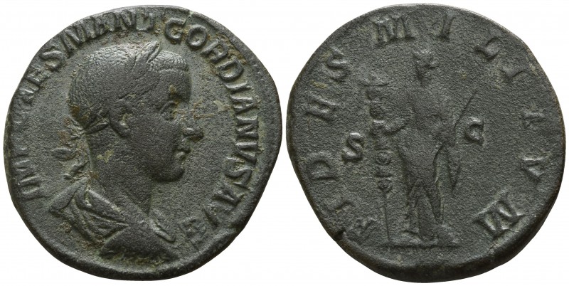 Gordian III. AD 238-244. Rome
Sestertius Æ

29mm., 18,20g.

IMP CAES M ANT ...
