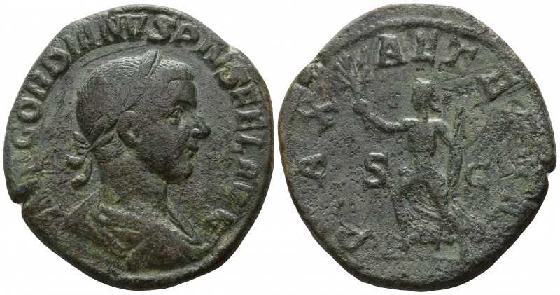 Gordian III. AD 238-244. Rome
Sestertius Æ

29mm., 20,18g.

IMP GORDIANVS P...