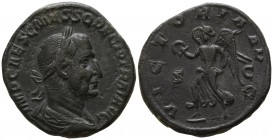 Traianus Decius AD 249-251. Rome. Sestertius Æ