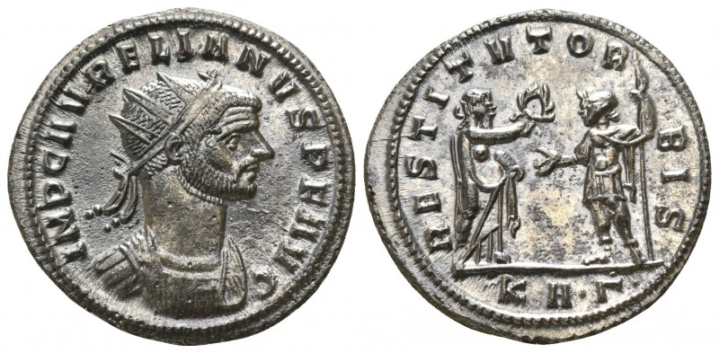 Aurelian AD 270-275. Serdica
Antoninian AR

23mm., 3,68g.

IMP AVRELIANVS P...