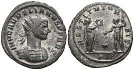 Aurelian AD 270-275. Serdica. Antoninian AR