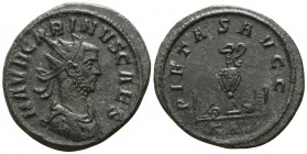 Carinus as Caesar AD 282-283. 7th officina. 3rd emission, January-March 283 AD.. Rome. Antoninian Æ