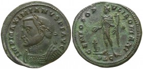 Maximianus Herculius AD 286-305. Lugdunum. Follis Æ