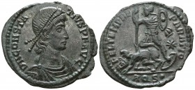 Constantius II AD 337-361. Aquileia. Centenionalis Æ