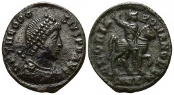 Theodosius I. AD 379-395. Cyzicus. Nummus Æ