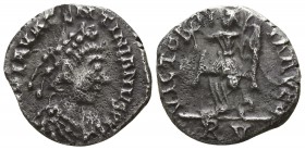 Valentinian III AD 425-455. Ravenna. Half Siliqua AR