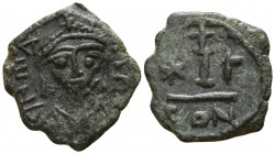 Maurice Tiberius.  AD 582-602. Constantinople. Decanummium Æ