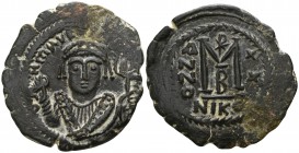 Maurice Tiberius.  AD 582-602. Nikomedia. Follis Æ