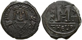 Maurice Tiberius.  AD 582-602. Theoupolis (Antioch). Follis Æ