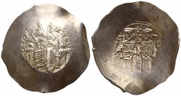 Alexius III Angelus-Comnenus AD 1195-1203. Constantinople. Aspron Trachy EL