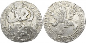 Netherlands. Gelderland.  AD 1646. Lion Daalder AR