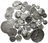Lot of 42 greek silver coins / SOLD AS SEEN, NO RETURN!
