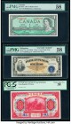Canada Bank of Canada $1 1954 Pick 75c BC-37cA Replacement PMG Choice About Unc 58; Philippines Treasury Certificate 1 Peso ND (1949) Pick 117a Victor...