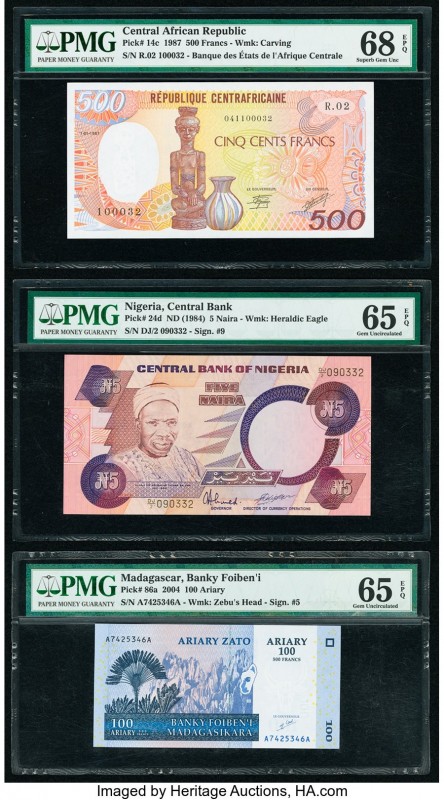 Central African Republic Banque des Etats de l'Afrique Centrale 500 Francs 1987 ...