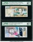 East Caribbean States Central Bank 100 Dollars ND (2015); ND (2019) Pick 55b; UNL Two Examples PMG Superb Gem Unc 67 EPQ. 

HID09801242017

© 2020 Her...