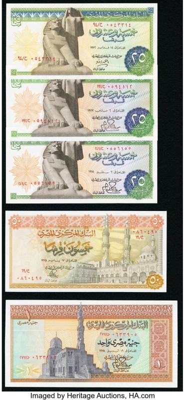 Egypt Central Bank of Egypt Group Lot of 10 Examples Crisp Uncirculated. 

HID09...