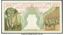 French Indochina Institut d'Emission des Etats, Vietnam 200 Piastres = 200 Dong ND (1953) Pick 109 Very Fine. Minor rust; staining; pinholes.

HID0980...
