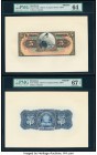 Honduras Banco Atlantida 5 Lempiras 1932-43 Pick S123fp; S123bp Front and Back Proofs PMG Choice Uncirculated 64; Superb Gem Unc 67 EPQ. 

HID09801242...