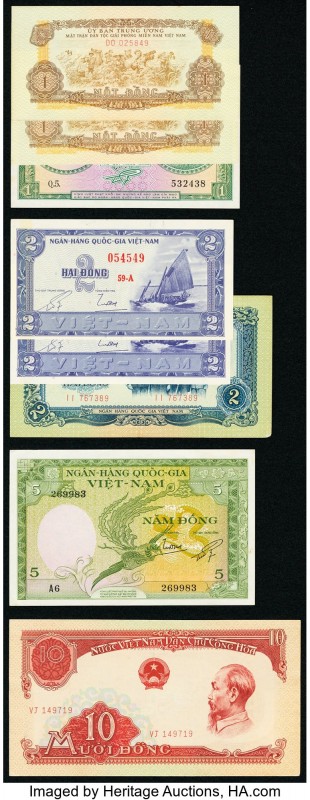 World (Indonesia, Vietnam) Group Lot of 17 Examples About Uncirculated-Crisp Unc...