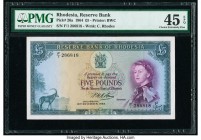 Rhodesia Reserve Bank of Rhodesia 5 Pounds 10.11.1964 Pick 26a PMG Choice Extremely Fine 45 EPQ. 

HID09801242017

© 2020 Heritage Auctions | All Righ...