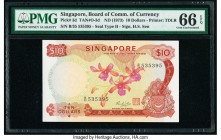 Singapore Board of Commissioners of Currency 10 Dollars ND (1973) Pick 3d TAN#O-3d PMG Gem Uncirculated 66 EPQ. 

HID09801242017

© 2020 Heritage Auct...