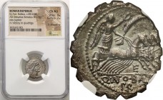 Ancient coins
RÖMISCHEN REPUBLIK / GRIECHISCHE MÜNZEN / BYZANZ / ANTIK / ANCIENT / ROME / GREECE

Roman Empire. Denar 83/2 p.n.e C. Naevis Balbus 8...