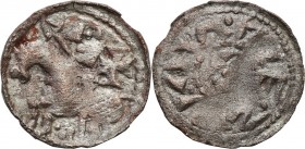 Medieval coins 
POLSKA/POLAND/POLEN/SCHLESIEN/GERMANY

Bolesław II Śmiały (1058-1080). Denar książęcy, Krakow (Cracow) 

Aw.: Głowa w lewoRw.: Ks...