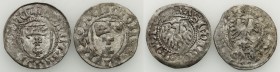 Medieval coins 
POLSKA/POLAND/POLEN/SCHLESIEN/GERMANY

Kazimierz IV Jagiellończyk (1446-1492). Szelag, Gdansk (Danzig)- set 2 coins 

Aw.: Tarcza...