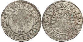 Sigismund I Old
POLSKA/ POLAND/ POLEN/ LITHUANIA/ LITAUEN

Zygmunt I Stary. Szelag 1530 Gdansk (Danzig) 

Połysk w tle. CNG 53.I.a

Details: 0,...