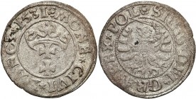 Sigismund I Old
POLSKA/ POLAND/ POLEN/ LITHUANIA/ LITAUEN

Zygmunt I Stary. Szelag 1531 Gdansk (Danzig) 

Resztki połysku.CNG 53.II

Details: 1...